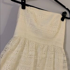 J. Crew Strapless Midi Lace Dress NWT